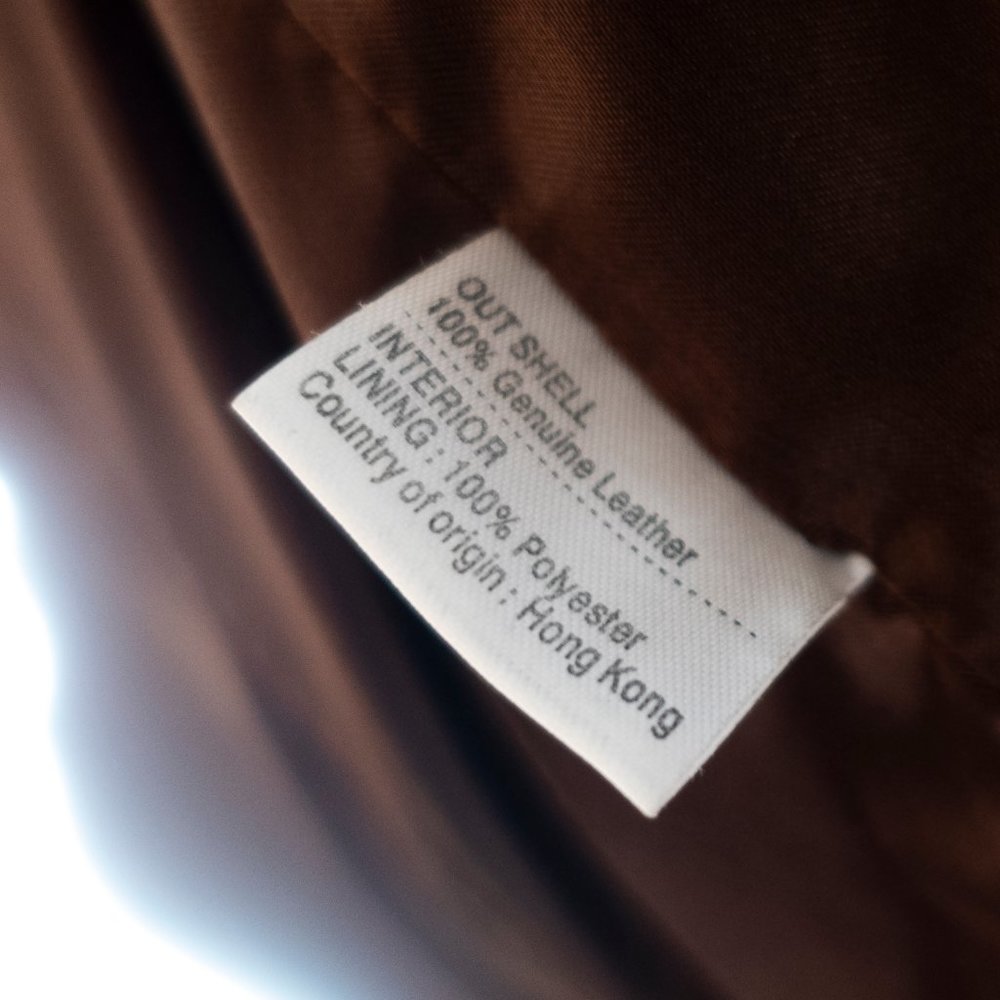 Black Leather Motorcycle Rocker Jacket - Picture 9 of 9
